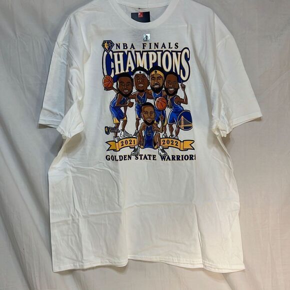 Golden‎ State Warriors NBA Finals Champions T-Shirt -NWT-2XL - Picture 1 of 6